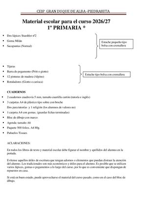 Material Escolar 26 27