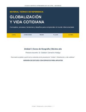 Material Teorico Globalizacion Con Espacios Para Apuntes
