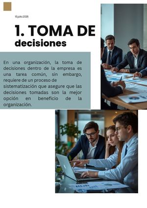 Toma de decisiones