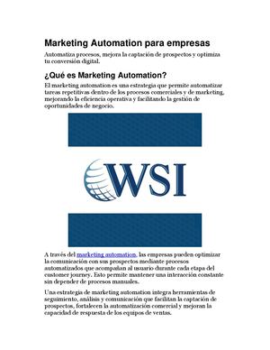 Marketing Automation Para Empresas