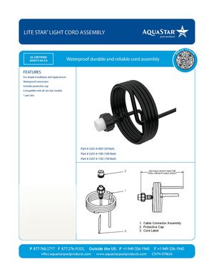 LSA14 XXX - Lite Star Light Cord Assembly