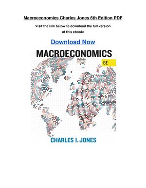 Macroeconomics Charles Jones 6th Edition Pdf