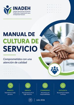 Manual De Cultura De Servicio Inadeh