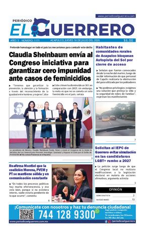 Jueves 16 de julio del 2026