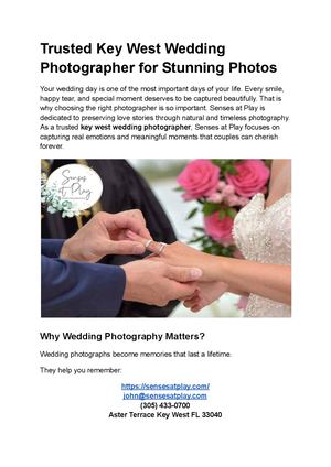 Trusted Key West Wedding Photographer For Stunning Photos