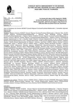30 juin 2026 - Délibérations Comité Syndical