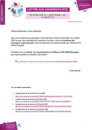 Retours sur la Conf Teams Du 9 Juillet 2026