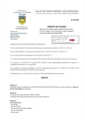 Arrete 152 26