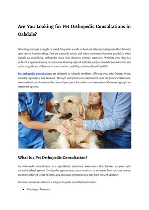 Are You Looking For Pet Orthopedic Consultations In Oakdale Are You Looking For Pet Orthopedic Consultations In Oakdale (1)