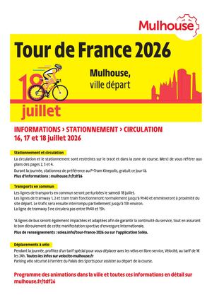Tour de France à Mulhouse : les infos pratiques