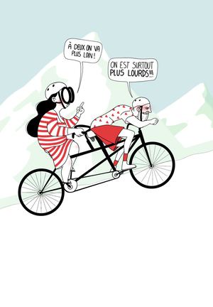 Illustration livre "Les conseils de la grosse dame"
