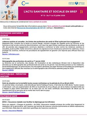 Actu Sanitaire & Sociale En Bref No 13