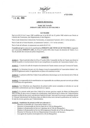 Arrêté n°223-2026