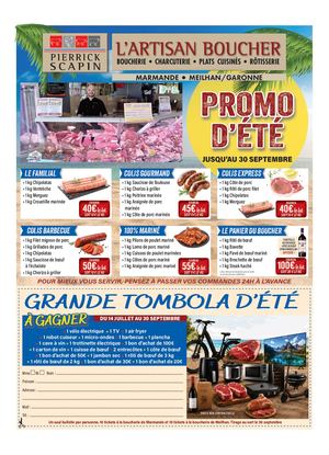Poster L'artisan Boucher Marmande Ete 2026