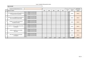 Annexe 2 - Calendrier Et Financement Des Actions
