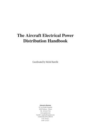 Extrait 2309 The Aircraft Electrical Power Distribution Handbook