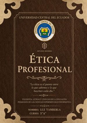 Portafolio de Ética Profesional