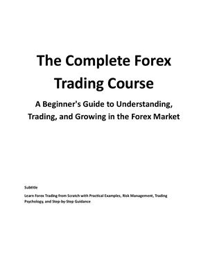 The Complete Forex Trading Course