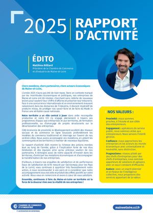 Rapport d'activité 2025 de la CCI de Maine-et-Loire