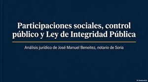 Participaciones sociales, control público y Ley de Integridad Pública