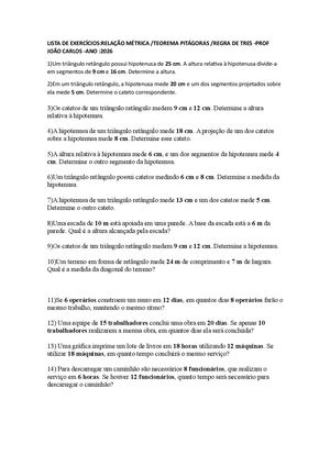 Lista De Exercícios Joao 777