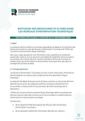 Doctrine De Diffusion Des Brochures Et Flyers