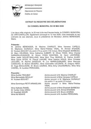 Procès verbal CM 20 mai 2026