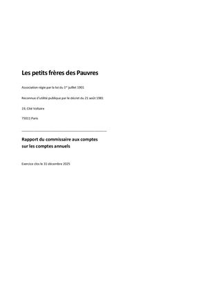 Rapport CAC 2025 - Association