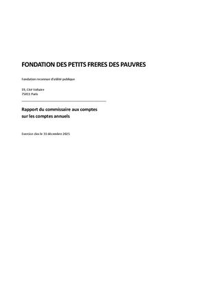 Rapport CAC 2025 - Fondation