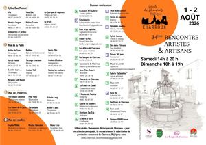 Programme Rencontre Artistes Et Artisans 2026 Charroux