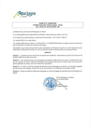 Ar26st1080 Signé Fermeture Aire De Jeux De Bel Air