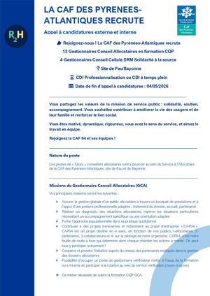 04 26 Appel à Candidatures Cdi Cedrm Professionnalisation Gca
