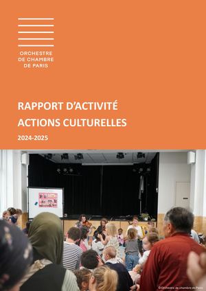 Rapport d'activité Actions Culturelles 24/25