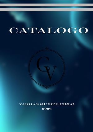Catalogo Vargas Quispe Cielo
