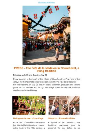 Pr The Fête De La Madelon In Courchevel