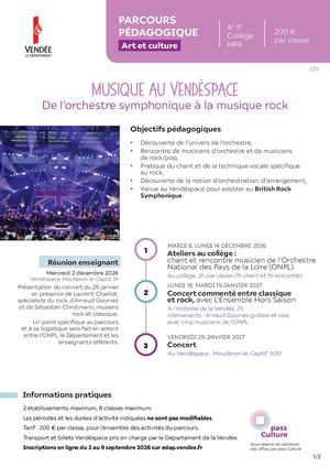 Parcours MUSIQUE - British Rock Symphonic