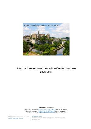 Pfm Corrèze Ouest 2026 2027