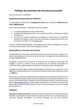 Politique De Protection Des Données Personnelles PONANT 16 07 2026 V FR Clean
