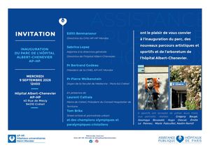 Inauguration Du Parc Et Des Nouveaux Parcours De L'hôpital Albert Chenevier Mercredi 9 Septembre 2026 à 12h30