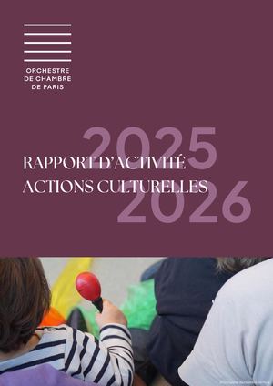 Rapport d'activité Actions Culturelles 25/26