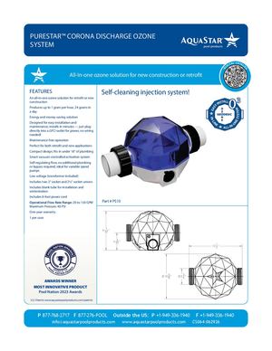 PS10 - Pure Star Corona Discharge Ozone System (CS064)