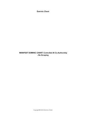 Manifest Dominic Chant Controlled Ai Co Authorship No Scraping