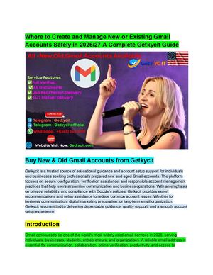 Unlocking The Potential Of Gmail Accounts & A Getkycit Guide