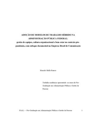 Trabalho Hibrido Administracao Publica Federal