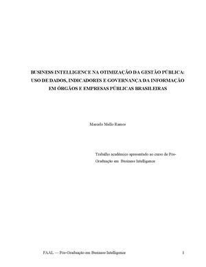 Business Intelligence Gestao Publica