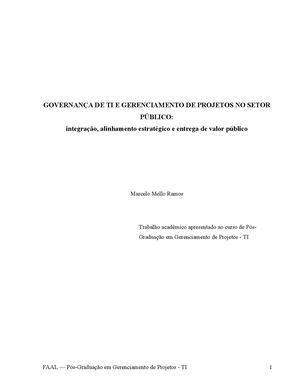 Governanca Ti Projetos Setor Publico