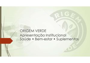 Apresentação Origem Verde Ppt Novo
