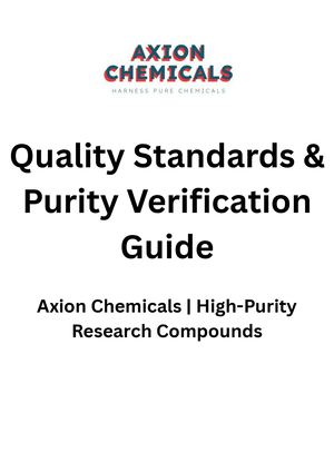 Quality Standards & Purity Verification Guide