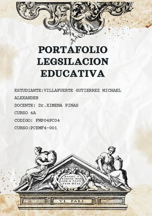 PORTAFOLIO DE LEGISLACION