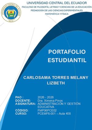 Revista Administracion Y Gestion Educativa Melany Carlosama